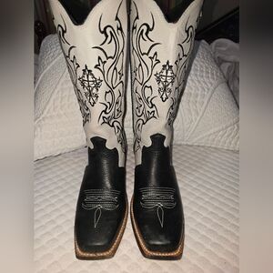 Twisted X Black Leather Cowboy Boots